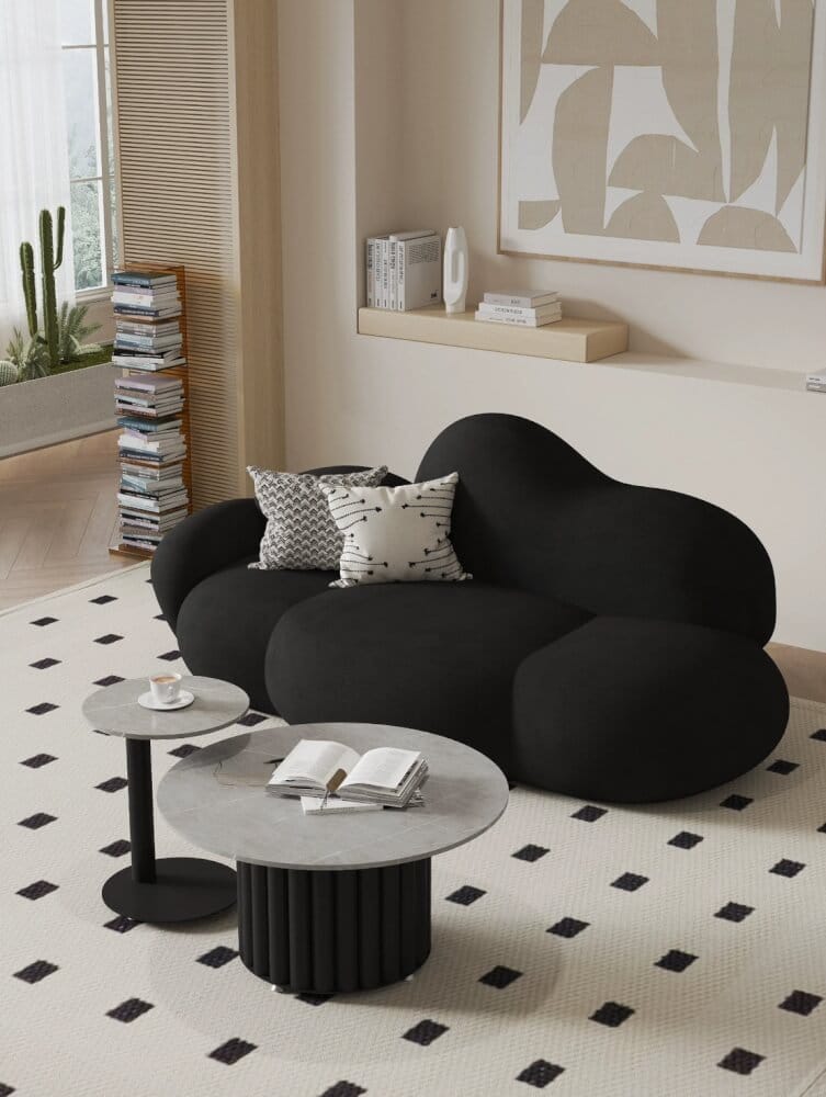 โซฟา 3 ที่นั่ง MY DOLLS HOUSE CLOUDY 165 ซม. สีดำ_5